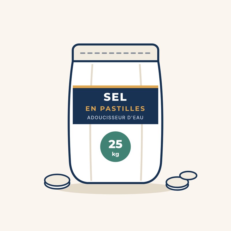 SODILAME Sel en pastilles pour adoucisseur — sac de 25 kg — référence SEL25